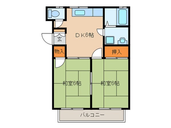 毎日興産コーポの物件間取画像